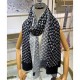 Sciarpa lunga sfumata in denim da donna Louis Vuitton nera Sciarpa lunga sfumata in denim da donna Louis Vuitton nera