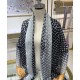 Sciarpa lunga sfumata in denim da donna Louis Vuitton nera Sciarpa lunga sfumata in denim da donna Louis Vuitton nera