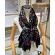 Sciarpa monogramma da donna Louis Vuitton nera Sciarpa monogramma da donna Louis Vuitton nera