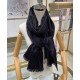 Sciarpa monogramma da donna Louis Vuitton nera Sciarpa monogramma da donna Louis Vuitton nera
