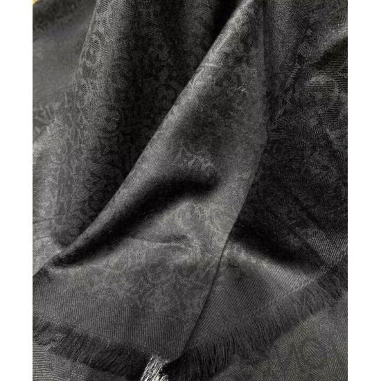 Sciarpa monogramma da donna Louis Vuitton nera Sciarpa monogramma da donna Louis Vuitton nera