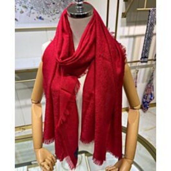 Sciarpa monogramma da donna Louis Vuitton rossa Sciarpa monogramma da donna Louis Vuitton rossa