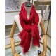 Sciarpa monogramma da donna Louis Vuitton rossa Sciarpa monogramma da donna Louis Vuitton rossa