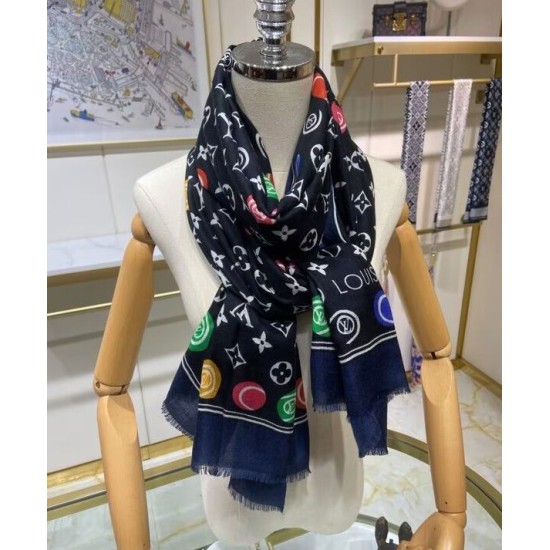 Sciarpa Louis Vuitton Match da donna Louis Vuitton nera Sciarpa Louis Vuitton Match da donna Louis Vuitton nera