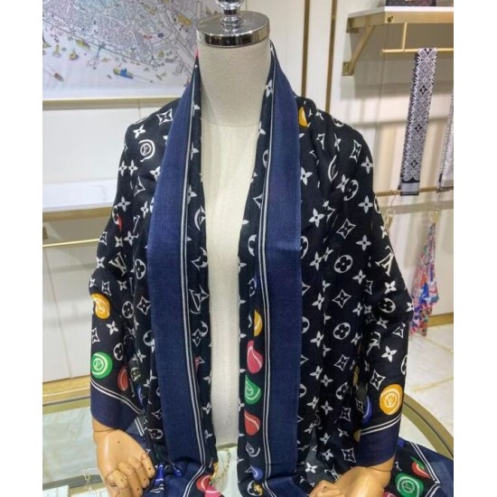 Sciarpa Louis Vuitton Match da donna Louis Vuitton nera Sciarpa Louis Vuitton Match da donna Louis Vuitton nera