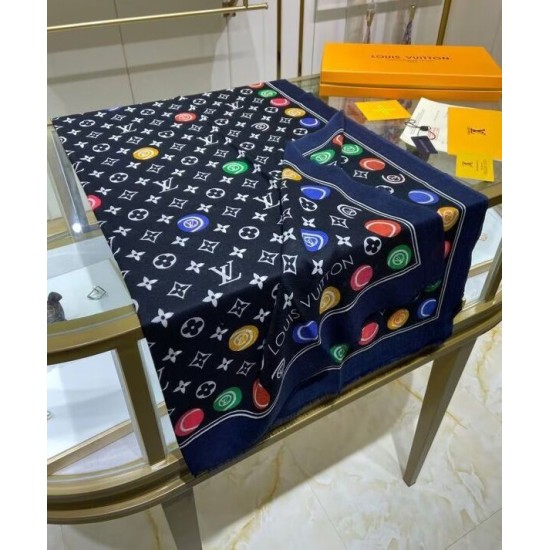 Sciarpa Louis Vuitton Match da donna Louis Vuitton nera Sciarpa Louis Vuitton Match da donna Louis Vuitton nera