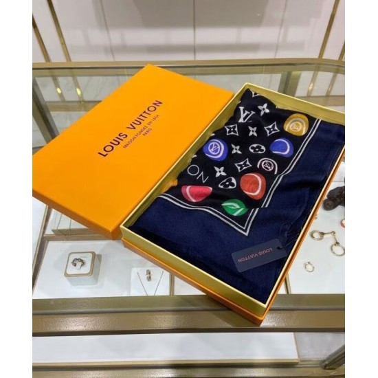 Sciarpa Louis Vuitton Match da donna Louis Vuitton nera Sciarpa Louis Vuitton Match da donna Louis Vuitton nera