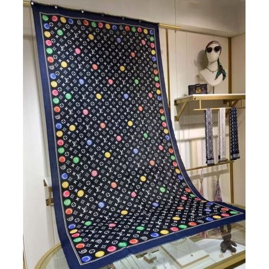 Sciarpa Louis Vuitton Match da donna Louis Vuitton nera Sciarpa Louis Vuitton Match da donna Louis Vuitton nera