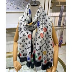 Sciarpa Louis Vuitton da donna Louis Vuitton Match bianca
