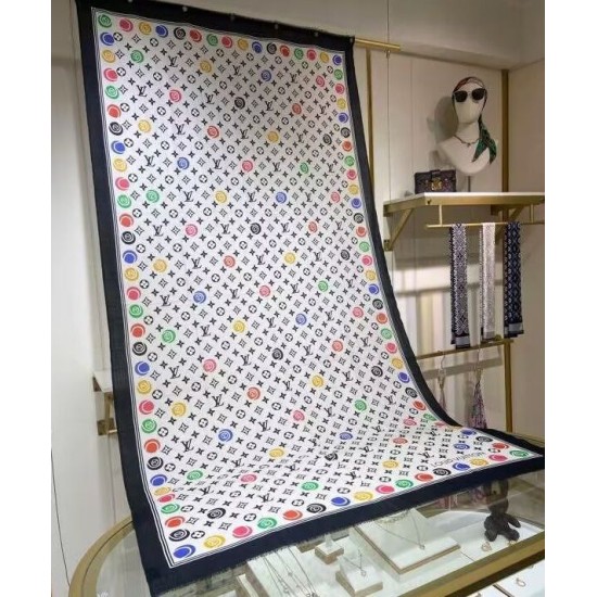 Sciarpa Louis Vuitton da donna Louis Vuitton Match bianca Sciarpa Louis Vuitton da donna Louis Vuitton Match bianca