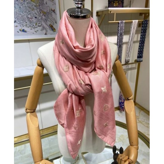 Sciarpa Monogram Donna Louis Vuitton Rosa Sciarpa Monogram Donna Louis Vuitton Rosa