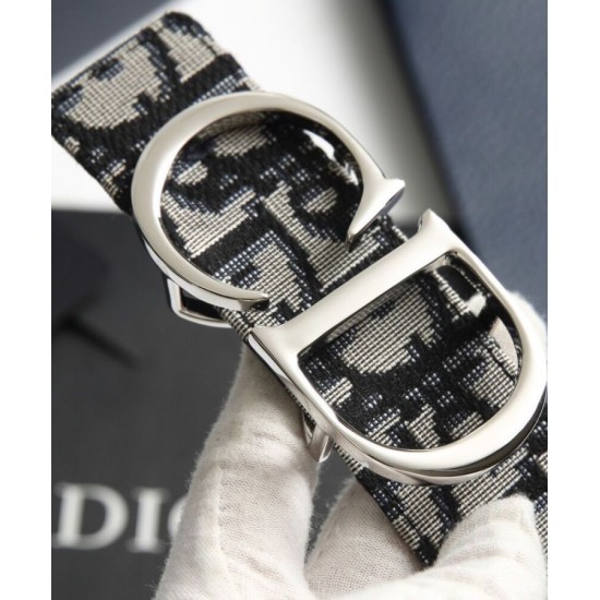 Cinghia reversibile per cintura Christian Dior blu scuro Cinghia reversibile per cintura Christian Dior blu scuro