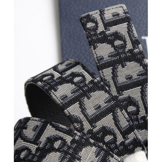 Cinghia reversibile per cintura Christian Dior blu scuro Cinghia reversibile per cintura Christian Dior blu scuro