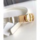 Cintura reversibile Christian Dior 30 Montaigne dorata
