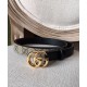 Cintura sottile Gucci GG Marmont nera Cintura sottile Gucci GG Marmont nera