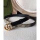 Cintura sottile Gucci GG Marmont nera Cintura sottile Gucci GG Marmont nera