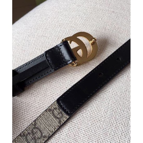 Cintura sottile Gucci GG Marmont nera Cintura sottile Gucci GG Marmont nera