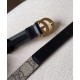 Cintura sottile Gucci GG Marmont nera Cintura sottile Gucci GG Marmont nera
