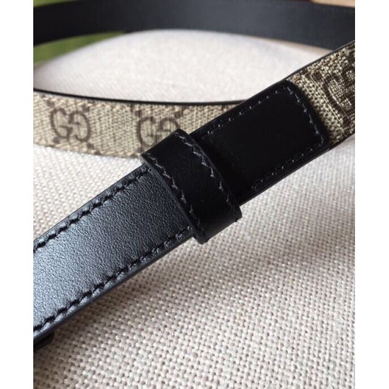Cintura sottile Gucci GG Marmont nera Cintura sottile Gucci GG Marmont nera