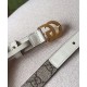Cintura sottile Gucci GG Marmont bianca Cintura sottile Gucci GG Marmont bianca