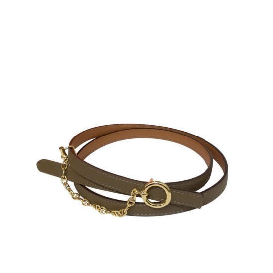 Pari Cintura in pelle Hermes Epsom Glod Hardware grigio Pari Cintura in pelle Hermes Epsom Glod Hardware grigio