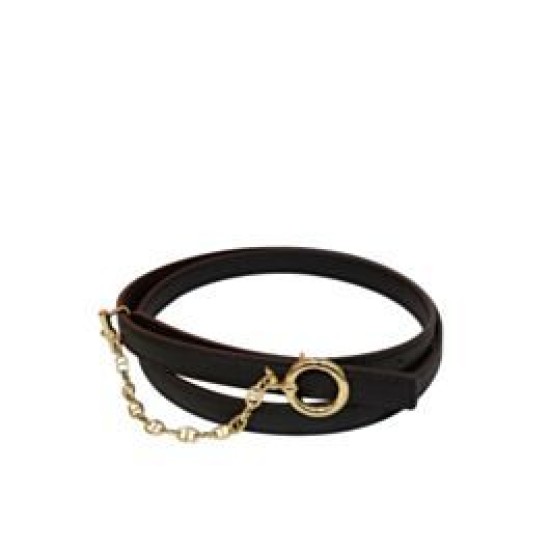 Cintura in pelle Hermes Epsom Glod Hardware nera Cintura in pelle Hermes Epsom Glod Hardware nera