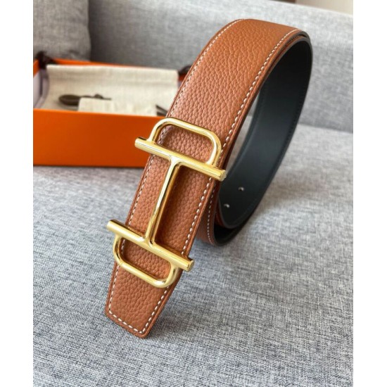 Pari Fibbia per cintura Hermes Royal & Cinturino in pelle reversibile 38mm Caffè Pari Fibbia per cintura Hermes Royal & Cinturino in pelle reversibile 38mm Caffè