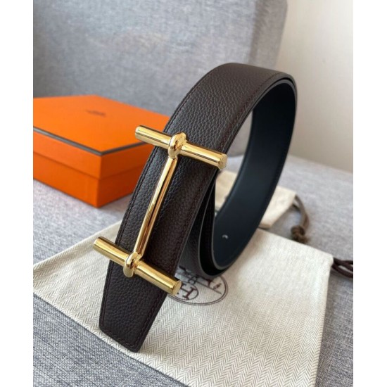 Fibbia per cintura Hermes Royal & Cinturino in pelle reversibile 38mm Henna Fibbia per cintura Hermes Royal & Cinturino in pelle reversibile 38mm Henna