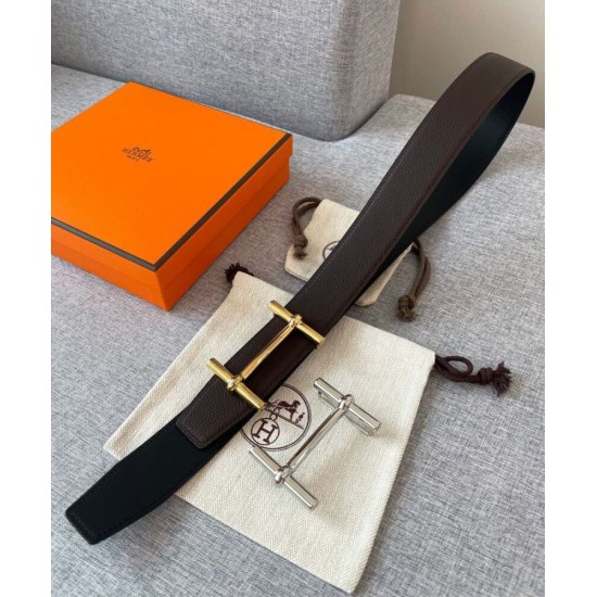 Fibbia per cintura Hermes Royal & Cinturino in pelle reversibile 38mm Henna Fibbia per cintura Hermes Royal & Cinturino in pelle reversibile 38mm Henna