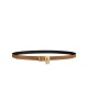Hermes Lucky 15 cintura reversibile caffè