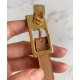 Hermes Lucky 15 cintura reversibile caffè