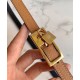 Hermes Lucky 15 cintura reversibile caffè