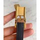 Hermes Lucky 15 cintura reversibile caffè