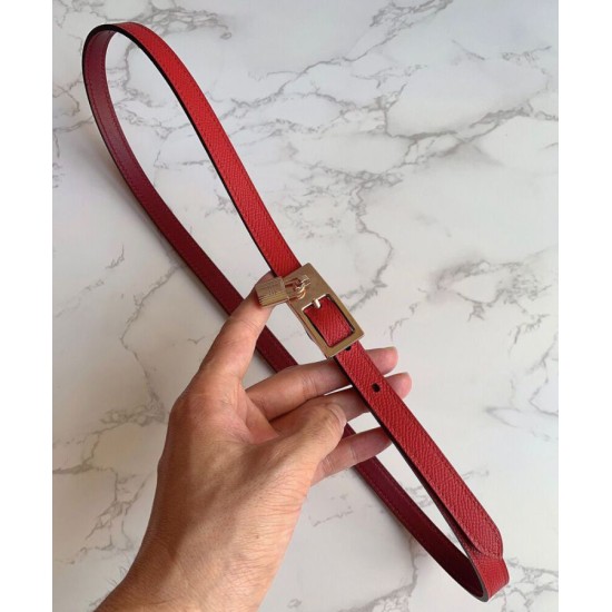 Pari Cintura reversibile Hermes Lucky 15 rossa Pari Cintura reversibile Hermes Lucky 15 rossa