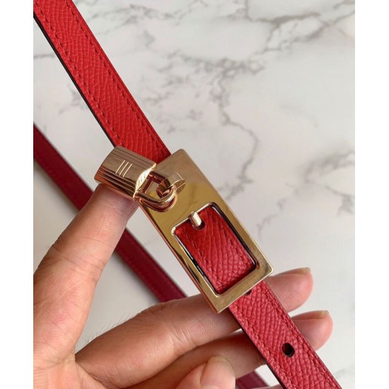 Pari Cintura reversibile Hermes Lucky 15 rossa Pari Cintura reversibile Hermes Lucky 15 rossa