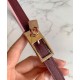 Pari Cintura reversibile Hermes Lucky 15 color malva Pari Cintura reversibile Hermes Lucky 15 color malva
