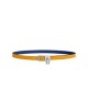 Cintura Hermes Lucky 15 Reversibile Blu/Gialla
