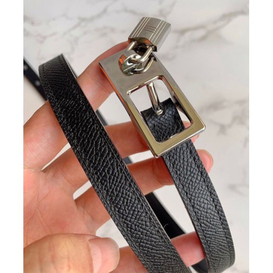 Pari Cintura reversibile Hermes Lucky 15 nera Pari Cintura reversibile Hermes Lucky 15 nera