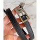 Pari Cintura reversibile Hermes Lucky 15 nera Pari Cintura reversibile Hermes Lucky 15 nera