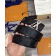 Cintura reversibile Louis Vuitton con iniziali Louis Vuitton da 40 mm nera Cintura reversibile Louis Vuitton con iniziali Louis Vuitton da 40 mm nera
