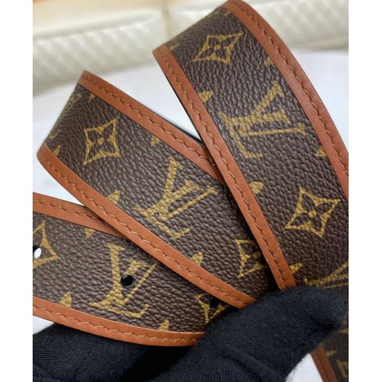 Cintura reversibile Louis Vuitton LV Chain 30mm marrone Cintura reversibile Louis Vuitton LV Chain 30mm marrone