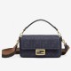 Fendi Baguette Media FF Blu Fendi Baguette Media FF Blu