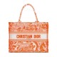 Christian Dior Medium Dior Book Tote arancione