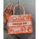 Christian Dior Medium Dior Book Tote arancione