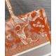 Christian Dior Medium Dior Book Tote arancione
