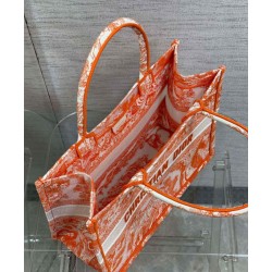 Christian Dior Medium Dior Book Tote arancione Christian Dior Medium Dior Book Tote arancione