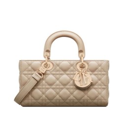Borse Christian Dior Lady D-Joy Albicocca