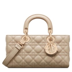 Borse Christian Dior Lady D-Joy Albicocca