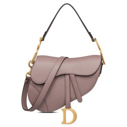 Borsa da sella Christian Dior con cinturino caffè scuro