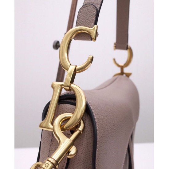 Borsa da sella Christian Dior con cinturino caffè scuro Borsa da sella Christian Dior con cinturino caffè scuro